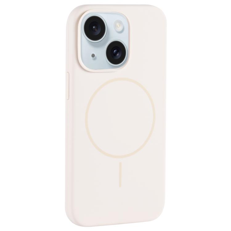 Custodia per telefono in silicone liquido con ampio foro per fotocamera e MagSafe, copertura completa., For iPhone 15 Plus, For iPhone 15