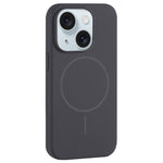 Custodia per telefono in silicone liquido con ampio foro per fotocamera e MagSafe, copertura completa., For iPhone 15 Plus, For iPhone 15