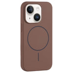 Custodia per telefono in silicone liquido con ampio foro per fotocamera e MagSafe, copertura completa., For iPhone 14 Plus, For iPhone 14