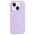 Custodia per telefono in silicone liquido con ampio foro per fotocamera e MagSafe, copertura completa., For iPhone 14 Plus, For iPhone 14