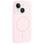 Custodia per telefono in silicone liquido con ampio foro per fotocamera e MagSafe, copertura completa., For iPhone 14 Plus, For iPhone 14