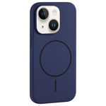 Custodia per telefono in silicone liquido con ampio foro per fotocamera e MagSafe, copertura completa., For iPhone 14 Plus, For iPhone 14