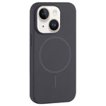 Custodia per telefono in silicone liquido con ampio foro per fotocamera e MagSafe, copertura completa., For iPhone 14 Plus, For iPhone 14
