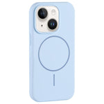 Custodia per telefono in silicone liquido con ampio foro per fotocamera e MagSafe, copertura completa., For iPhone 14 Plus, For iPhone 14