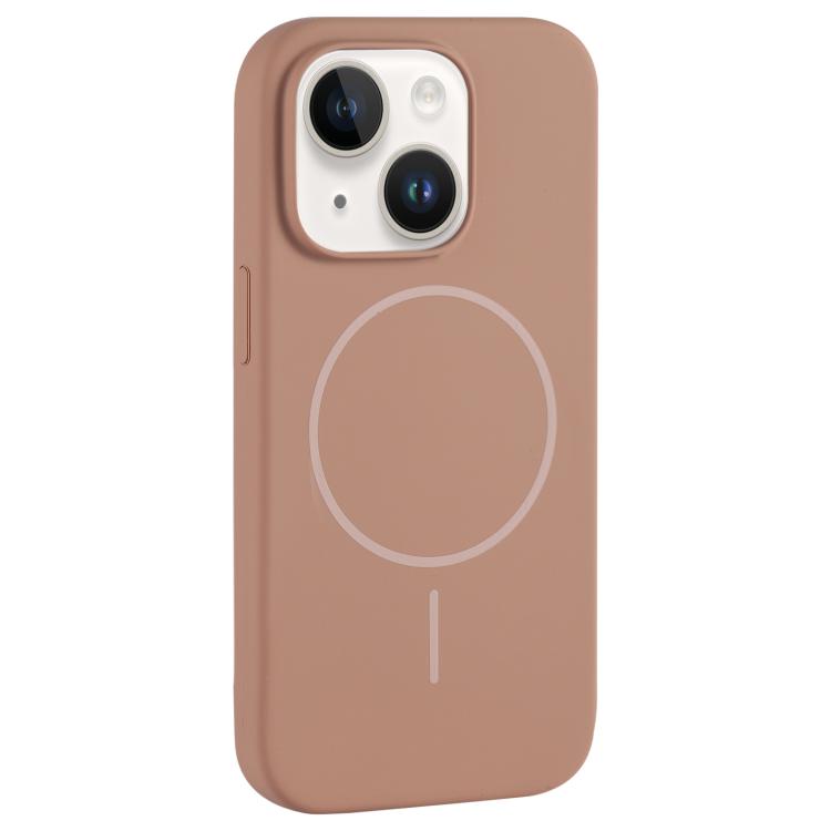 Custodia per telefono in silicone liquido con ampio foro per fotocamera e MagSafe, copertura completa., For iPhone 14 Plus, For iPhone 14
