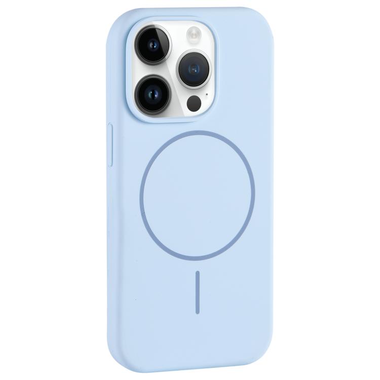 Custodia per telefono in silicone liquido con ampio foro per fotocamera e MagSafe, copertura completa., For iPhone 14 Pro, For iPhone 14 Pro Max