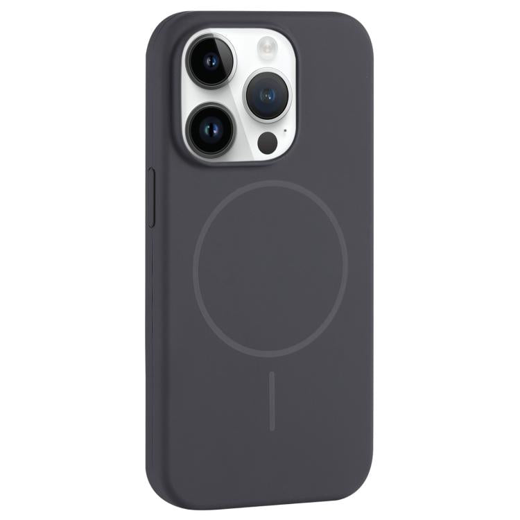 Custodia per telefono in silicone liquido con ampio foro per fotocamera e MagSafe, copertura completa., For iPhone 14 Pro, For iPhone 14 Pro Max