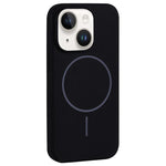 Custodia per telefono in silicone liquido con ampio foro per fotocamera e MagSafe, copertura completa., For iPhone 13, For iPhone 12