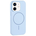 Custodia per telefono in silicone liquido con ampio foro per fotocamera e MagSafe, copertura completa., For iPhone 13, For iPhone 12