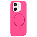 Custodia per telefono in silicone liquido con ampio foro per fotocamera e MagSafe, copertura completa., For iPhone 13, For iPhone 12