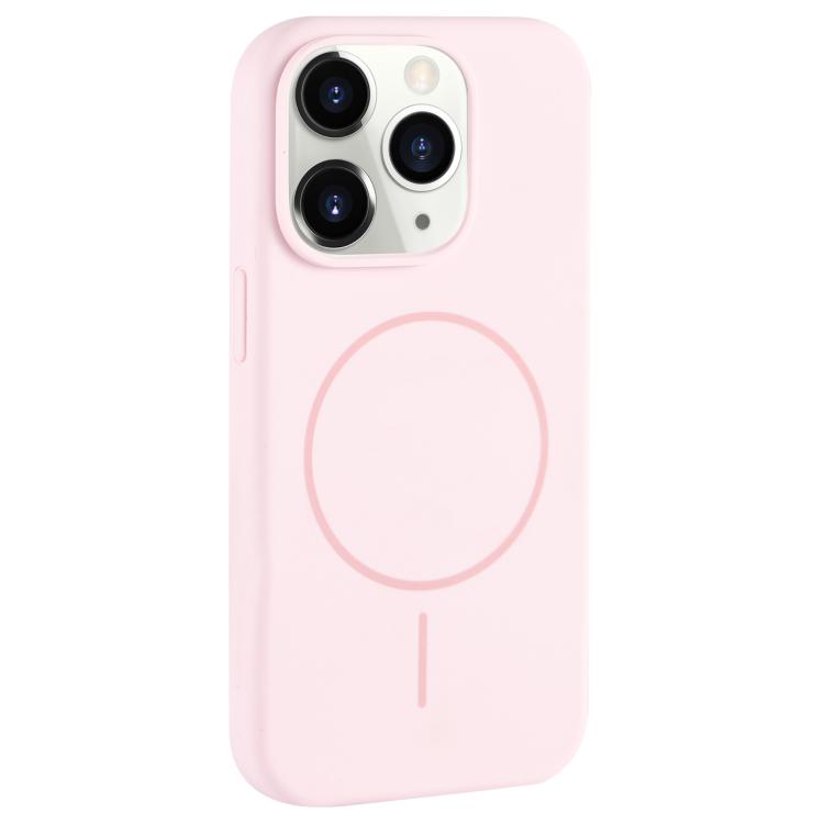 Custodia per telefono in silicone liquido con ampio foro per fotocamera e MagSafe, copertura completa., For iPhone 11 Pro Max, For iPhone 11