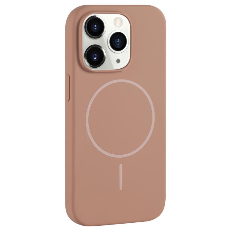 Custodia per telefono in silicone liquido con ampio foro per fotocamera e MagSafe, copertura completa., For iPhone 11 Pro Max, For iPhone 11