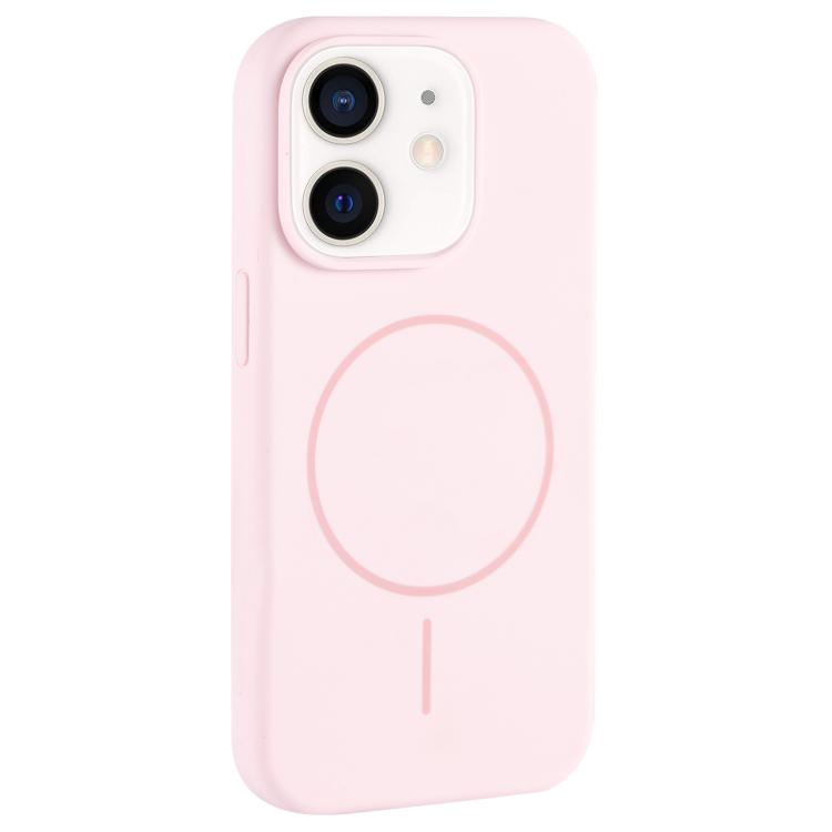 Custodia per telefono in silicone liquido con ampio foro per fotocamera e MagSafe, copertura completa., For iPhone 11 Pro Max, For iPhone 11