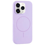 Custodia per telefono in silicone liquido con ampio foro per fotocamera e MagSafe, copertura completa., For iPhone 11 Pro
