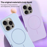 Custodia per telefono in silicone liquido con ampio foro per fotocamera e MagSafe, copertura completa., For iPhone 16 Plus, For iPhone 16