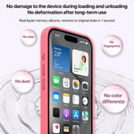 Custodia per telefono in silicone liquido con ampio foro per fotocamera e MagSafe, copertura completa., For iPhone 15 Plus, For iPhone 15