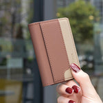 Portafoglio orizzontale magnetico in pelle con porta carte