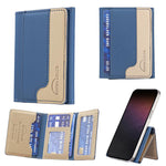 Portafoglio orizzontale magnetico in pelle con porta carte