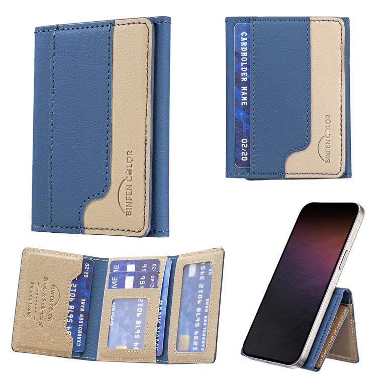 Portafoglio orizzontale magnetico in pelle con porta carte