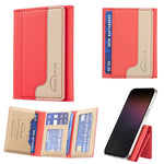 Portafoglio orizzontale magnetico in pelle con porta carte