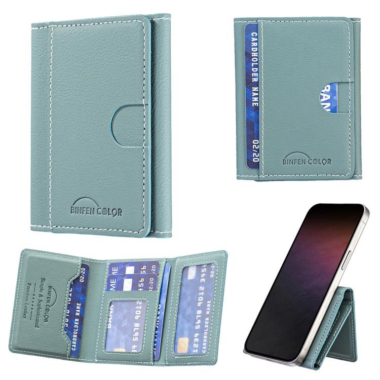 Portafoglio orizzontale magnetico in pelle con porta carte