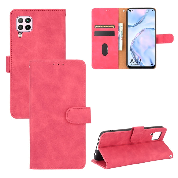 Tinta unita Skin Feel Fibbia magnetica Flip orizzontale Custodia in pelle PU con struttura in vitello con supporto e slot per schede e portafoglio, For Huawei Mate 30 Pro, For Huawei nova 6 SE / P40 Lite, For Huawei Honor 10 Lite / P smart (2019)      ...