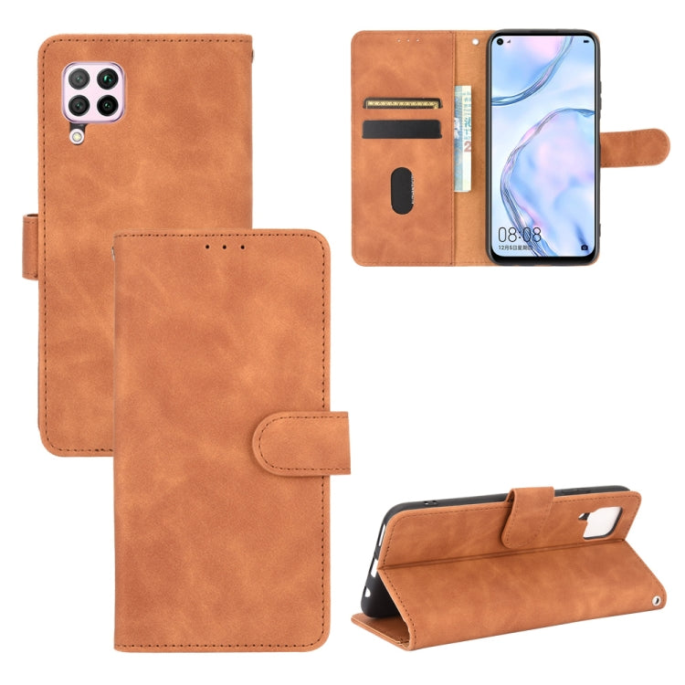 Tinta unita Skin Feel Fibbia magnetica Flip orizzontale Custodia in pelle PU con struttura in vitello con supporto e slot per schede e portafoglio, For Huawei Mate 30 Pro, For Huawei nova 6 SE / P40 Lite, For Huawei Honor 10 Lite / P smart (2019)      ...