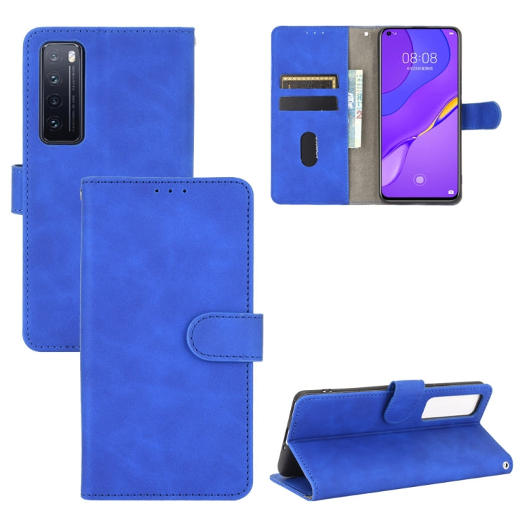 Tinta unita Skin Feel Fibbia magnetica Flip orizzontale Custodia in pelle PU con struttura in vitello con supporto e slot per schede e portafoglio, For Huawei P30 Pro, For Huawei Y8p / Enjoy 10s, For Huawei nova 7 5G