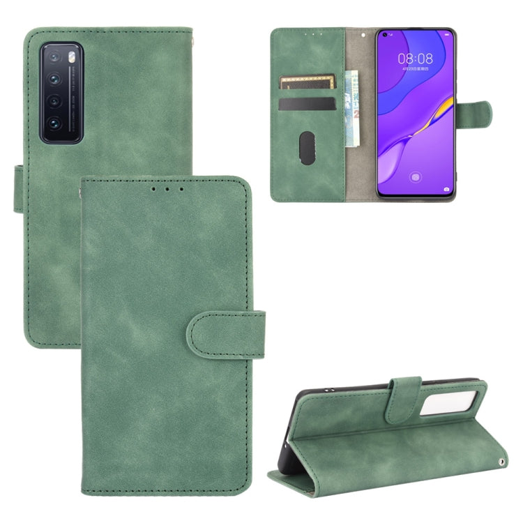 Tinta unita Skin Feel Fibbia magnetica Flip orizzontale Custodia in pelle PU con struttura in vitello con supporto e slot per schede e portafoglio, For Huawei P30 Pro, For Huawei Y8p / Enjoy 10s, For Huawei nova 7 5G