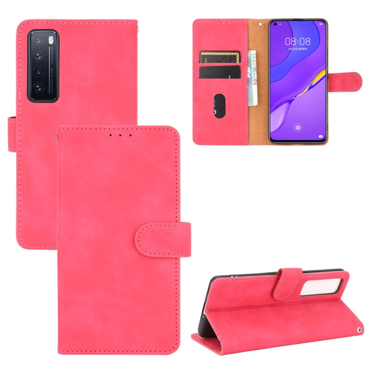 Tinta unita Skin Feel Fibbia magnetica Flip orizzontale Custodia in pelle PU con struttura in vitello con supporto e slot per schede e portafoglio, For Huawei P30 Pro, For Huawei Y8p / Enjoy 10s, For Huawei nova 7 5G