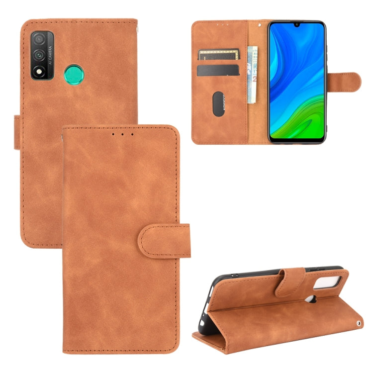 Tinta unita Skin Feel Fibbia magnetica Flip orizzontale Custodia in pelle PU con struttura in vitello con supporto e slot per schede e portafoglio, For Huawei nova 7 Pro 5G, For Huawei P smart 2020, For Huawei Honor 10i / 20i / Enjoy 9s                ...
