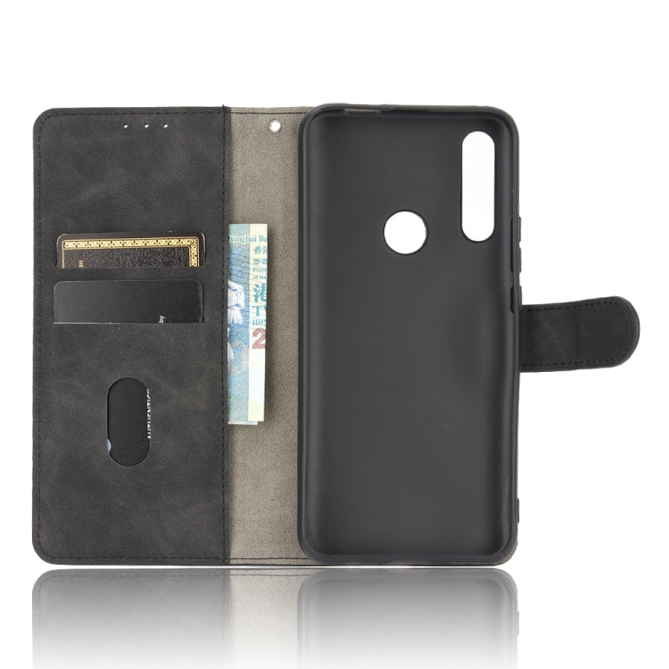 Tinta unita Skin Feel Fibbia magnetica Flip orizzontale Custodia in pelle PU con struttura in vitello con supporto e slot per schede e portafoglio, For Huawei P smart Z / Y9 Prime (2019), For Huawei Honor 30 Youth, For Huawei P30                       ...