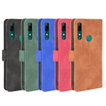 Tinta unita Skin Feel Fibbia magnetica Flip orizzontale Custodia in pelle PU con struttura in vitello con supporto e slot per schede e portafoglio, For Huawei P smart Z / Y9 Prime (2019), For Huawei Honor 30 Youth, For Huawei P30                       ...