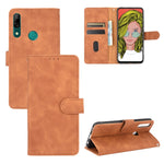 Tinta unita Skin Feel Fibbia magnetica Flip orizzontale Custodia in pelle PU con struttura in vitello con supporto e slot per schede e portafoglio, For Huawei P smart Z / Y9 Prime (2019), For Huawei Honor 30 Youth, For Huawei P30                       ...