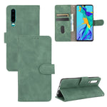 Tinta unita Skin Feel Fibbia magnetica Flip orizzontale Custodia in pelle PU con struttura in vitello con supporto e slot per schede e portafoglio, For Huawei P smart Z / Y9 Prime (2019), For Huawei Honor 30 Youth, For Huawei P30                       ...