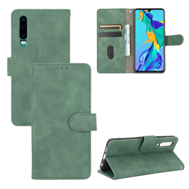 Tinta unita Skin Feel Fibbia magnetica Flip orizzontale Custodia in pelle PU con struttura in vitello con supporto e slot per schede e portafoglio, For Huawei P smart Z / Y9 Prime (2019), For Huawei Honor 30 Youth, For Huawei P30                       ...