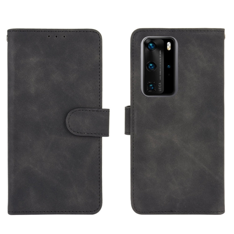 Tinta unita Skin Feel Fibbia magnetica Flip orizzontale Custodia in pelle PU con struttura in vitello con supporto e slot per schede e portafoglio, For Huawei P40 Pro, For Huawei Honor 20 / nova 5T, For Huawei P40 Pro+, For Huawei P40