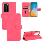 Tinta unita Skin Feel Fibbia magnetica Flip orizzontale Custodia in pelle PU con struttura in vitello con supporto e slot per schede e portafoglio, For Huawei P40 Pro, For Huawei Honor 20 / nova 5T, For Huawei P40 Pro+, For Huawei P40