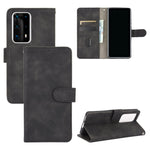 Tinta unita Skin Feel Fibbia magnetica Flip orizzontale Custodia in pelle PU con struttura in vitello con supporto e slot per schede e portafoglio, For Huawei P40 Pro, For Huawei Honor 20 / nova 5T, For Huawei P40 Pro+, For Huawei P40