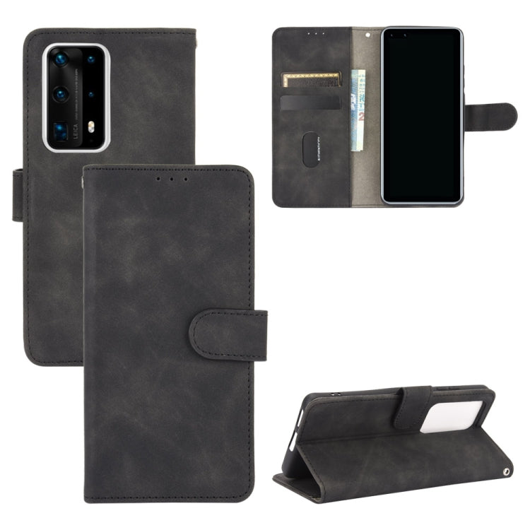 Tinta unita Skin Feel Fibbia magnetica Flip orizzontale Custodia in pelle PU con struttura in vitello con supporto e slot per schede e portafoglio, For Huawei P40 Pro, For Huawei Honor 20 / nova 5T, For Huawei P40 Pro+, For Huawei P40