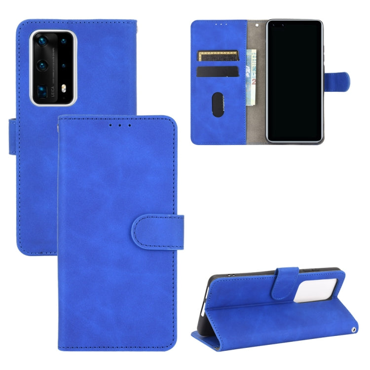 Tinta unita Skin Feel Fibbia magnetica Flip orizzontale Custodia in pelle PU con struttura in vitello con supporto e slot per schede e portafoglio, For Huawei P40 Pro, For Huawei Honor 20 / nova 5T, For Huawei P40 Pro+, For Huawei P40