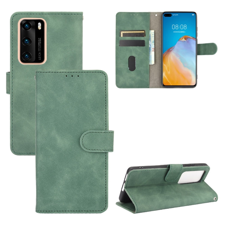 Tinta unita Skin Feel Fibbia magnetica Flip orizzontale Custodia in pelle PU con struttura in vitello con supporto e slot per schede e portafoglio, For Huawei P40 Pro, For Huawei Honor 20 / nova 5T, For Huawei P40 Pro+, For Huawei P40