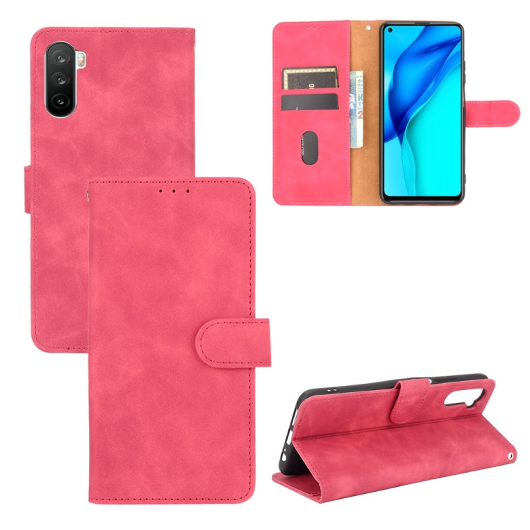 Tinta unita Skin Feel Fibbia magnetica Flip orizzontale Custodia in pelle PU con struttura in vitello con supporto e slot per schede e portafoglio, For Huawei Maimang 9 / Mate 40 Lite, For Huawei Mate 30, For Huawei nova 6 5G                           ...