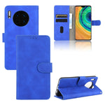 Tinta unita Skin Feel Fibbia magnetica Flip orizzontale Custodia in pelle PU con struttura in vitello con supporto e slot per schede e portafoglio, For Huawei Maimang 9 / Mate 40 Lite, For Huawei Mate 30, For Huawei nova 6 5G                           ...