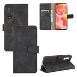 Tinta unita Skin Feel Fibbia magnetica Flip orizzontale Custodia in pelle PU con struttura in vitello con supporto e slot per schede e portafoglio, For Huawei Maimang 9 / Mate 40 Lite, For Huawei Mate 30, For Huawei nova 6 5G                           ...