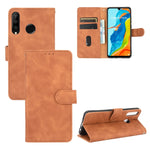 Tinta unita Skin Feel Fibbia magnetica Flip orizzontale Custodia in pelle PU con struttura in vitello con supporto e slot per schede e portafoglio, For Huawei Maimang 9 / Mate 40 Lite, For Huawei Mate 30, For Huawei nova 6 5G                           ...