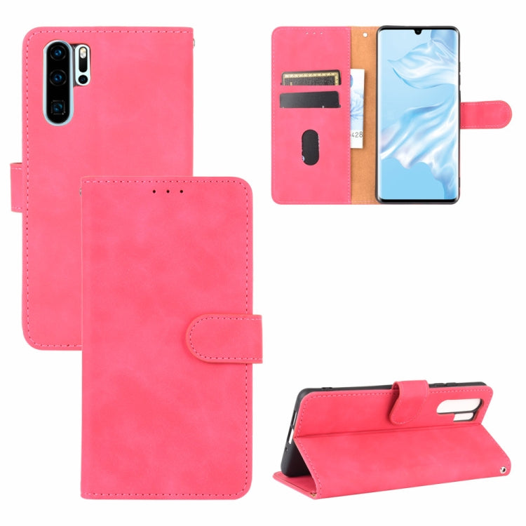 Tinta unita Skin Feel Fibbia magnetica Flip orizzontale Custodia in pelle PU con struttura in vitello con supporto e slot per schede e portafoglio, For Huawei P30 Pro, For Huawei Y8p / Enjoy 10s, For Huawei nova 7 5G