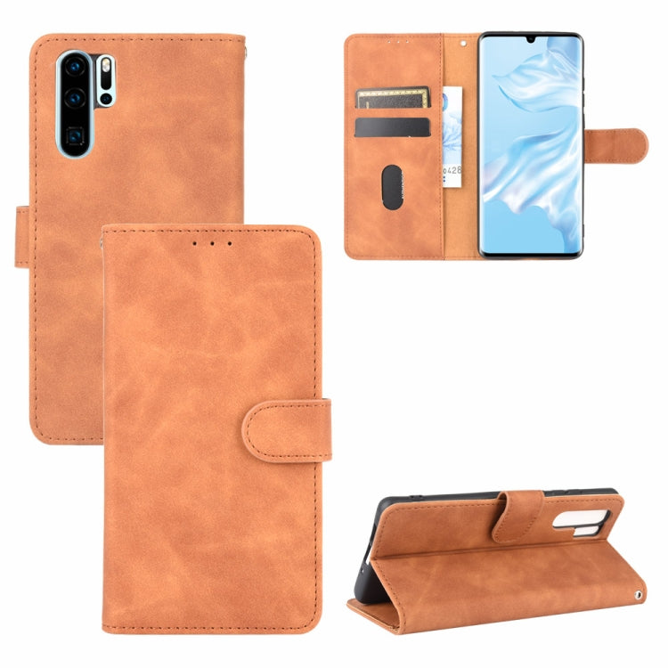 Tinta unita Skin Feel Fibbia magnetica Flip orizzontale Custodia in pelle PU con struttura in vitello con supporto e slot per schede e portafoglio, For Huawei P30 Pro, For Huawei Y8p / Enjoy 10s, For Huawei nova 7 5G