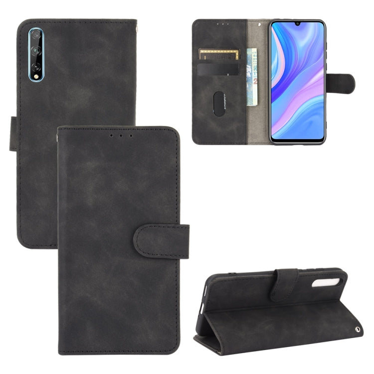 Tinta unita Skin Feel Fibbia magnetica Flip orizzontale Custodia in pelle PU con struttura in vitello con supporto e slot per schede e portafoglio, For Huawei P30 Pro, For Huawei Y8p / Enjoy 10s, For Huawei nova 7 5G