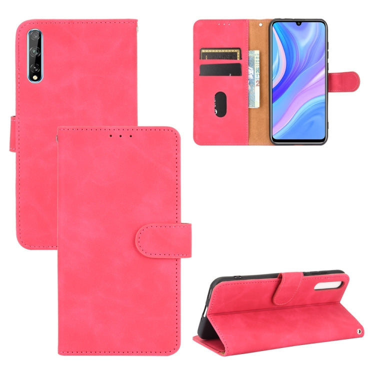 Tinta unita Skin Feel Fibbia magnetica Flip orizzontale Custodia in pelle PU con struttura in vitello con supporto e slot per schede e portafoglio, For Huawei P30 Pro, For Huawei Y8p / Enjoy 10s, For Huawei nova 7 5G